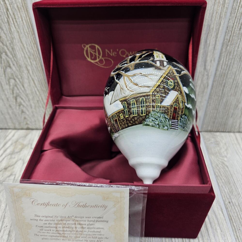 Ne'Qwa Art Oh Come All Ye Faithful Ornament by Susan Winget COA & Box 7151168
